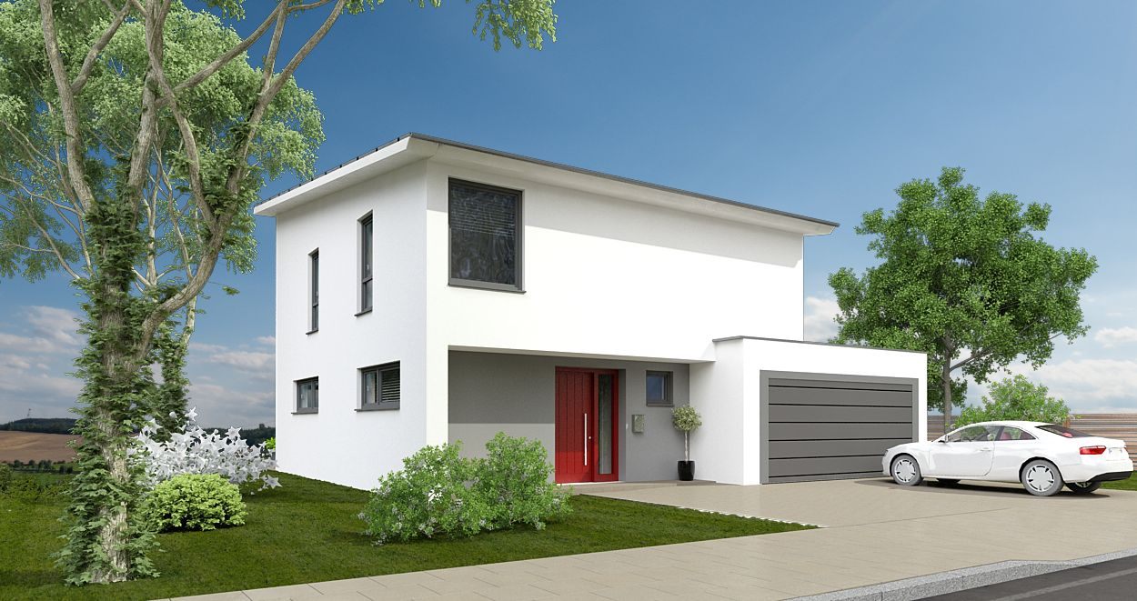 Einfamilienhaus, Ausführung Hannover, mit Pultdach